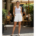 Shorts aus Baumwollmusselin