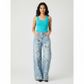 Jeans Wide-Leg a Fantasia Floreale – Fresh & Chic